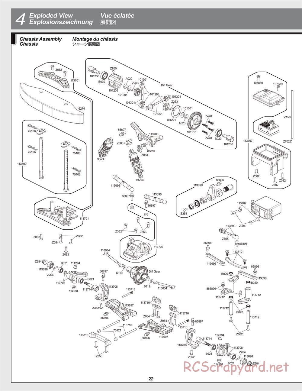 HPI - RS4 Sport 3 - Creator Edition - Exploded View - Page 22