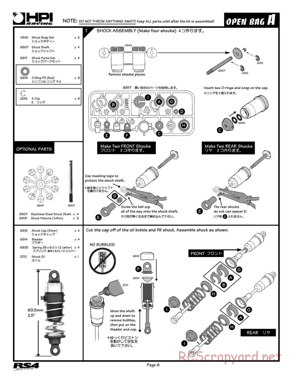 HPI - RS4 Sport - Manual - Page 6