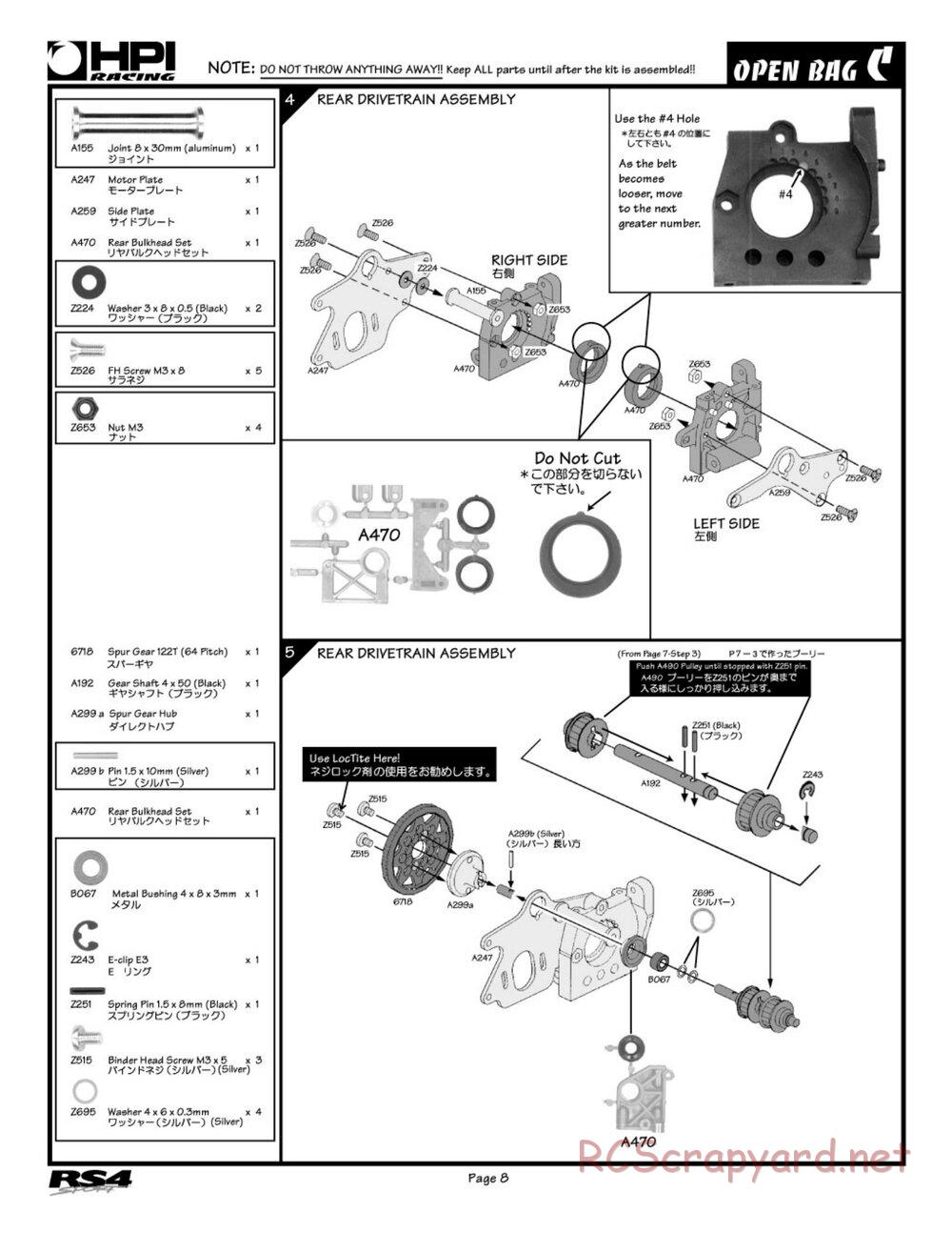 HPI - RS4 Sport - Manual - Page 8