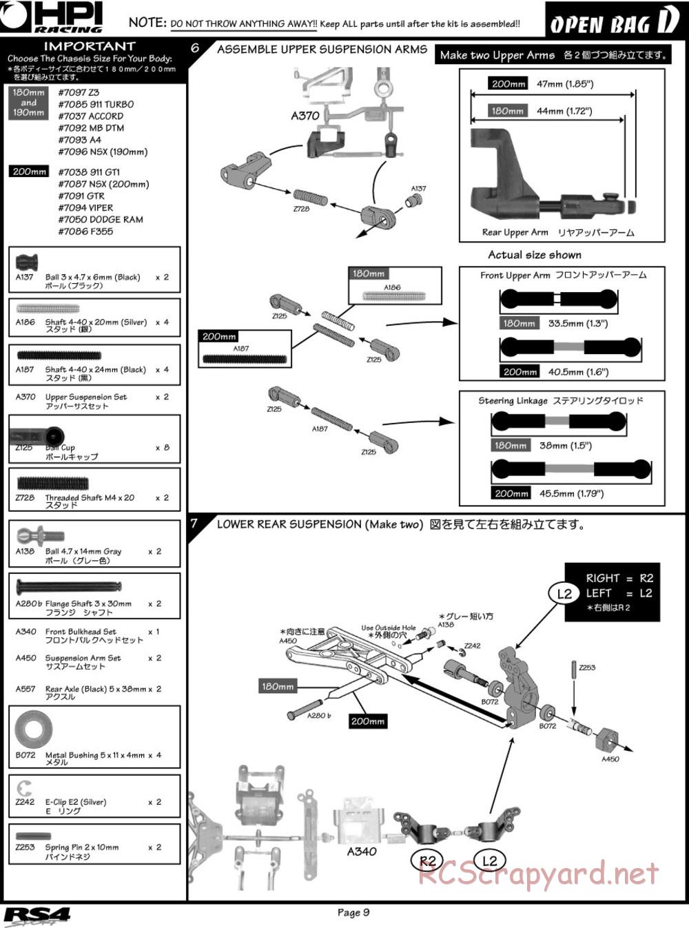 HPI - RS4 Sport - Manual - Page 9