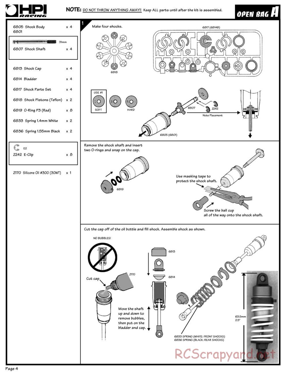 HPI - RS4 - Manual - Page 4