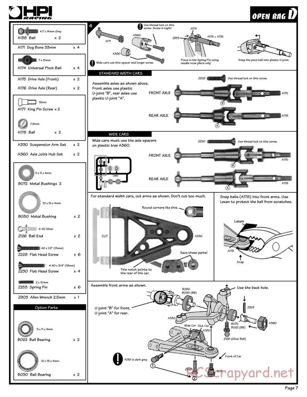 HPI - RS4 - Manual - Page 7