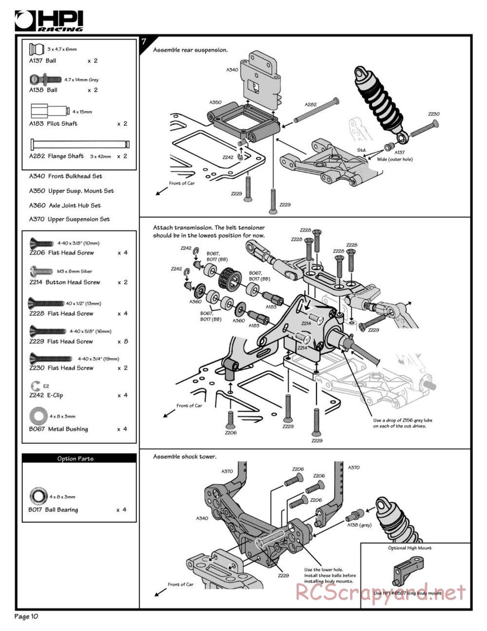 HPI - RS4 - Manual - Page 10