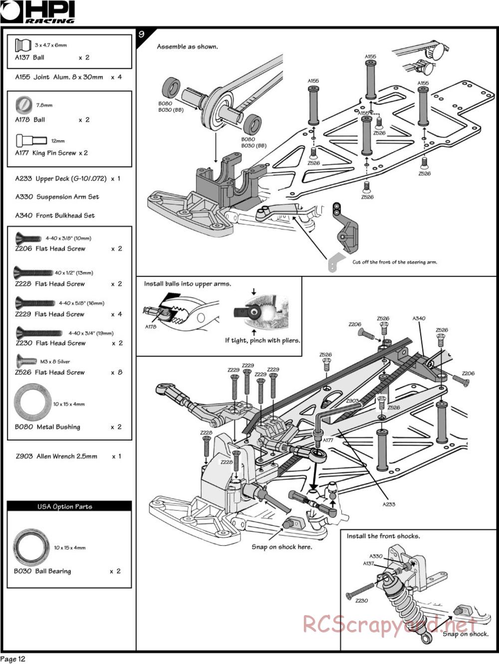 HPI - RS4 - Manual - Page 12