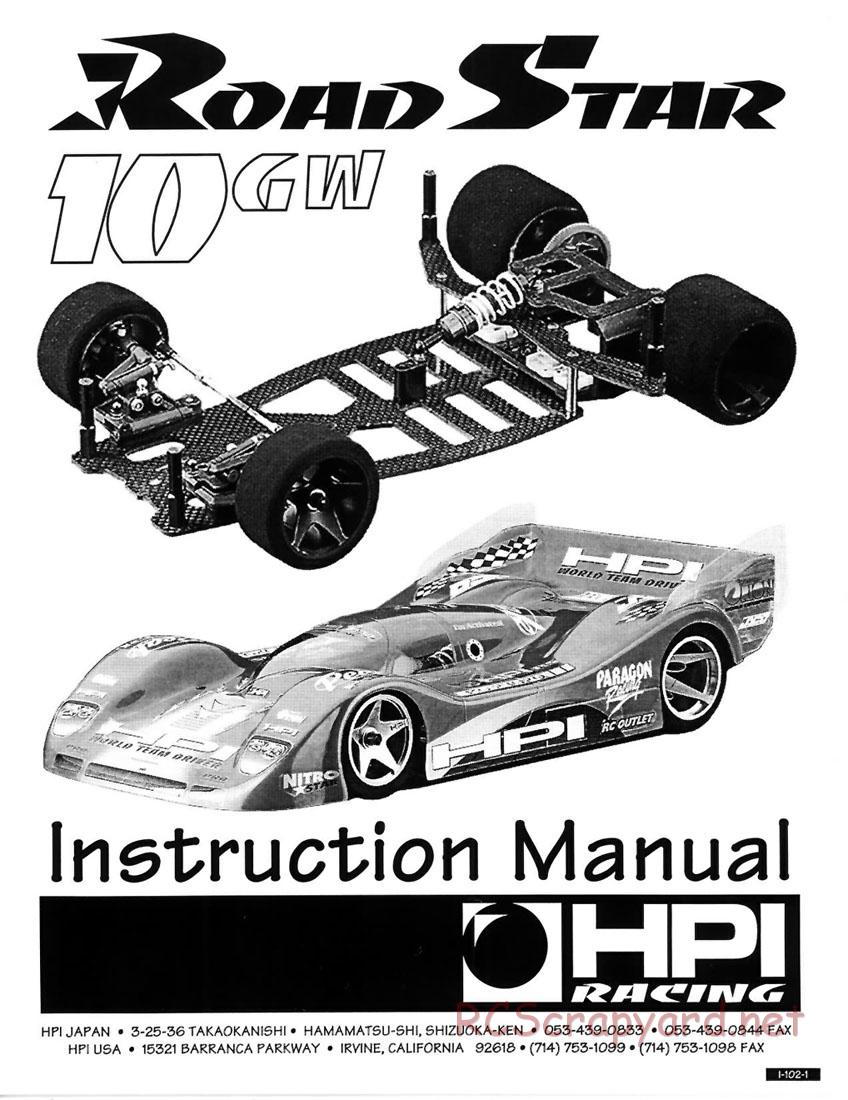 HPI - Road Star 10GW - Manual - Page 1