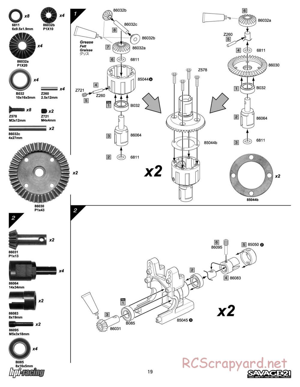 HPI - Savage 21 - Manual - Page 19