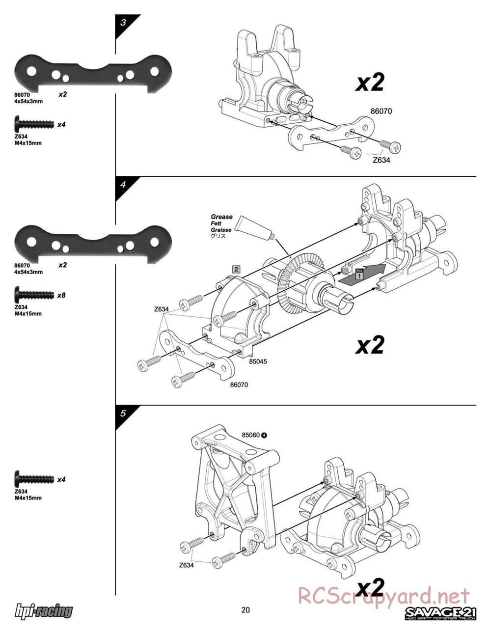 HPI - Savage 21 - Manual - Page 20