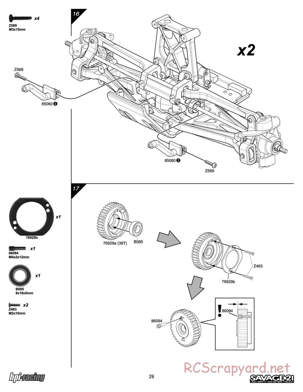 HPI - Savage 21 - Manual - Page 26