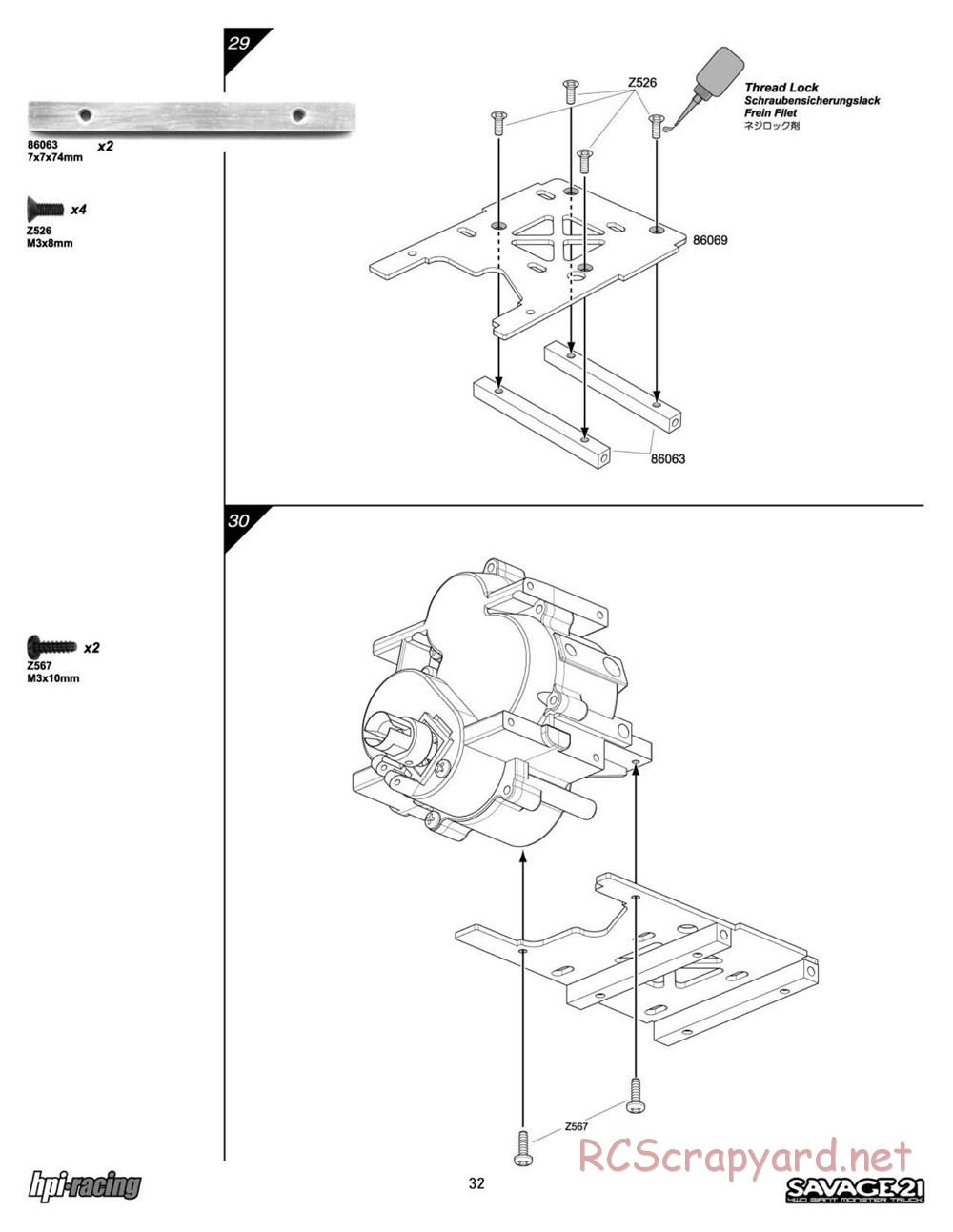 HPI - Savage 21 - Manual - Page 32