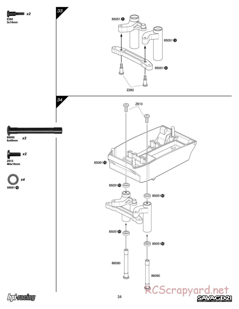 HPI - Savage 21 - Manual - Page 34