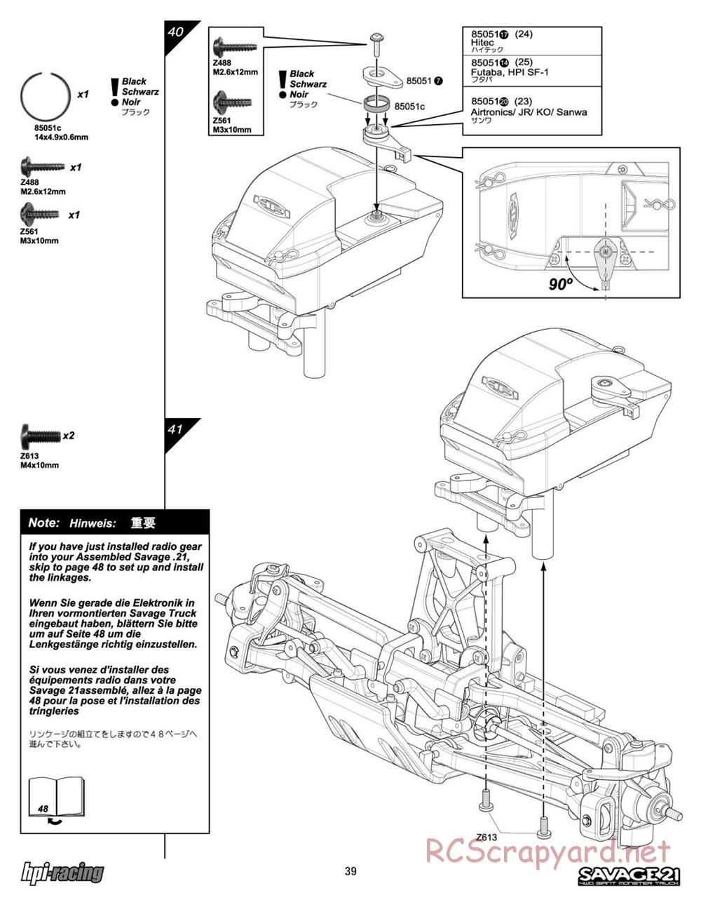 HPI - Savage 21 - Manual - Page 39