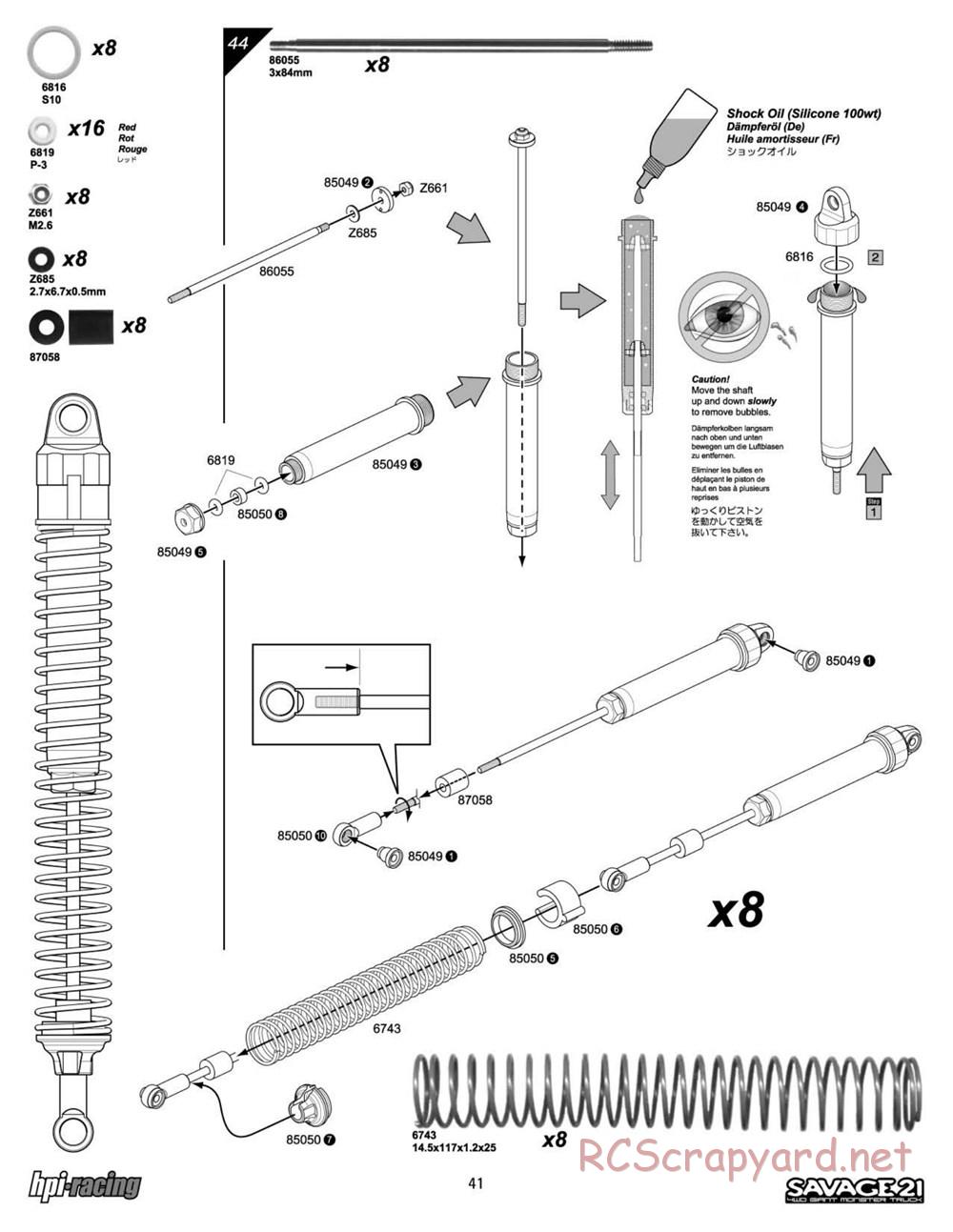 HPI - Savage 21 - Manual - Page 41