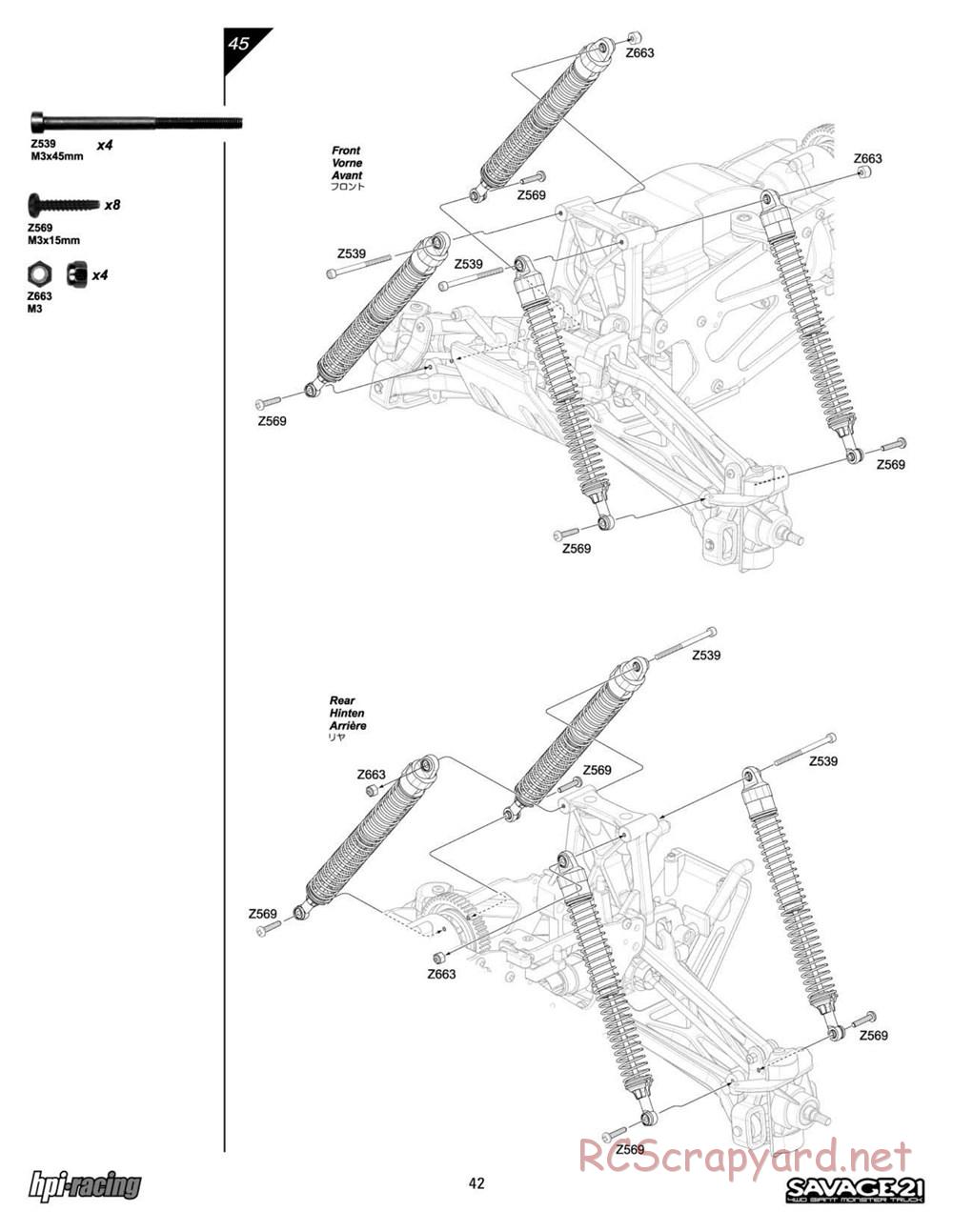 HPI - Savage 21 - Manual - Page 42