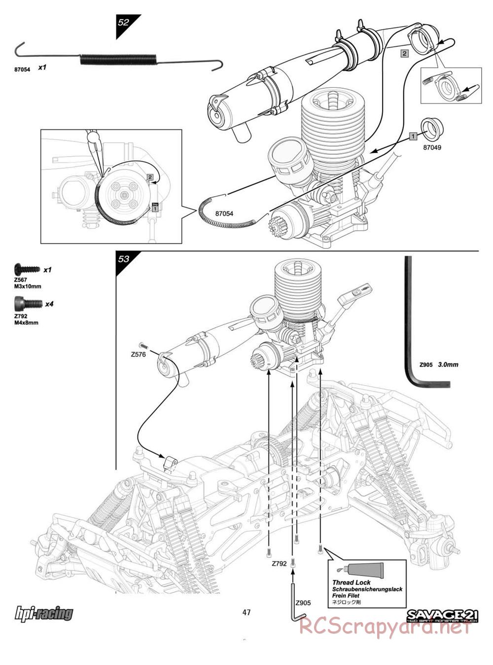 HPI - Savage 21 - Manual - Page 47