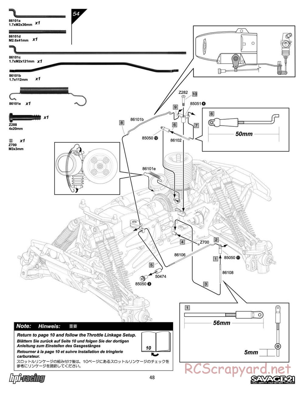 HPI - Savage 21 - Manual - Page 48