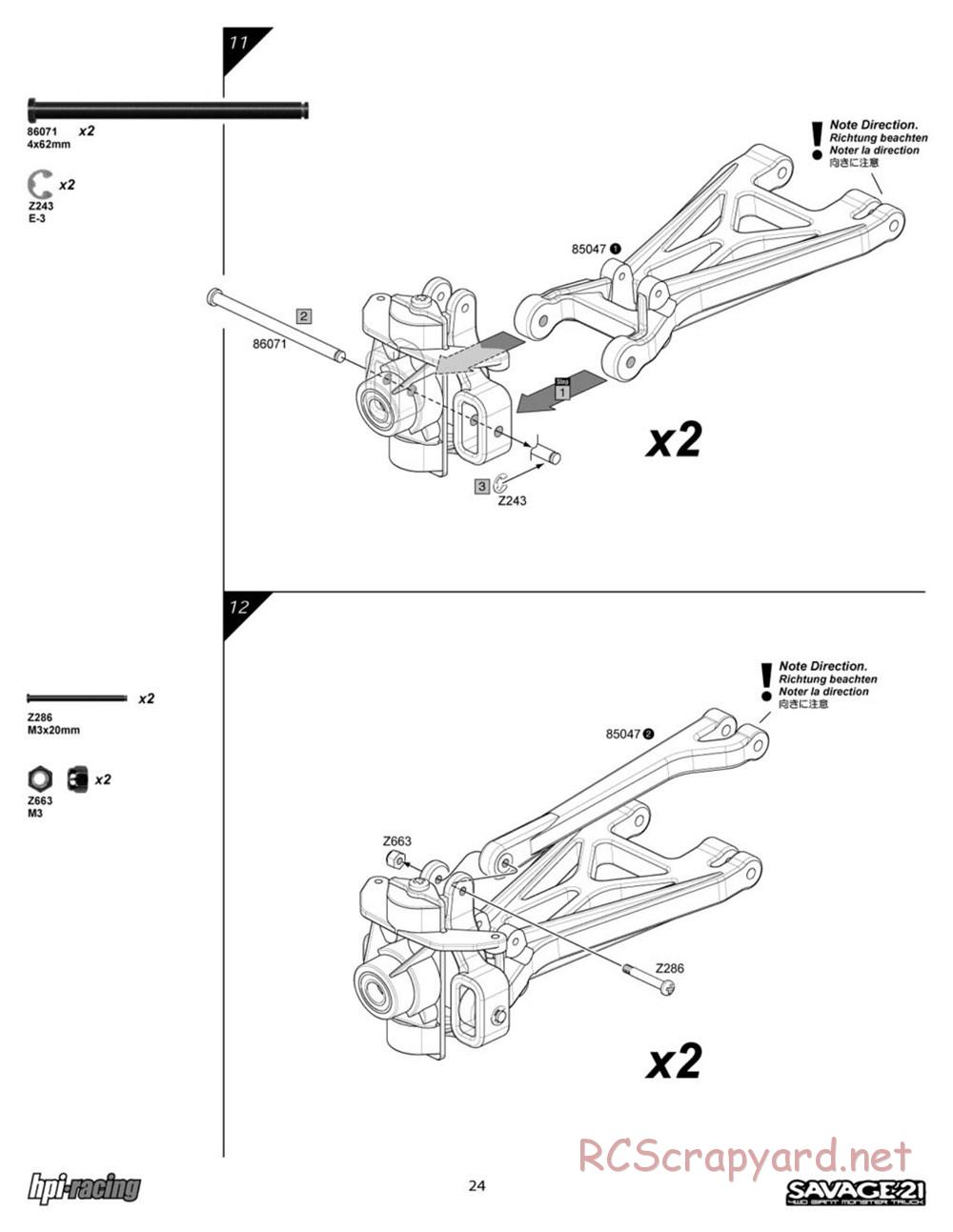 HPI - Savage 25 - Manual - Page 24