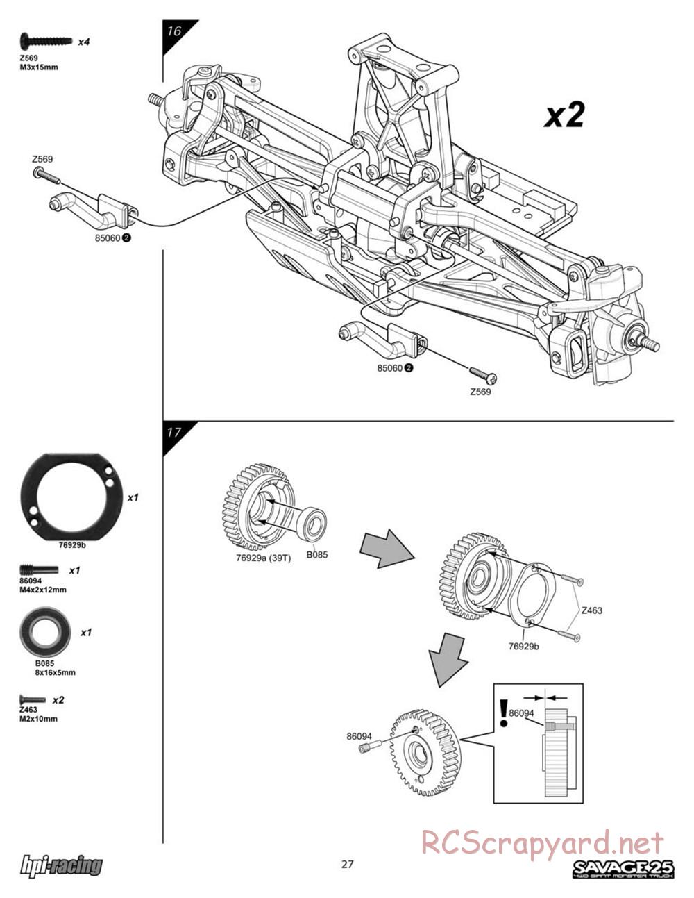 HPI - Savage 25 - Manual - Page 27