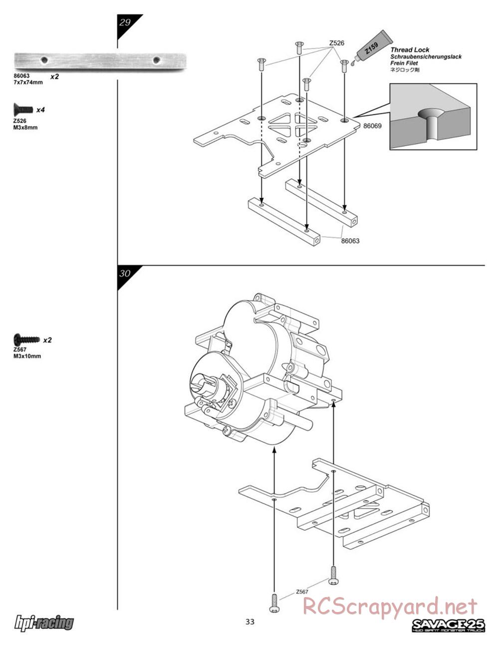 HPI - Savage 25 - Manual - Page 33