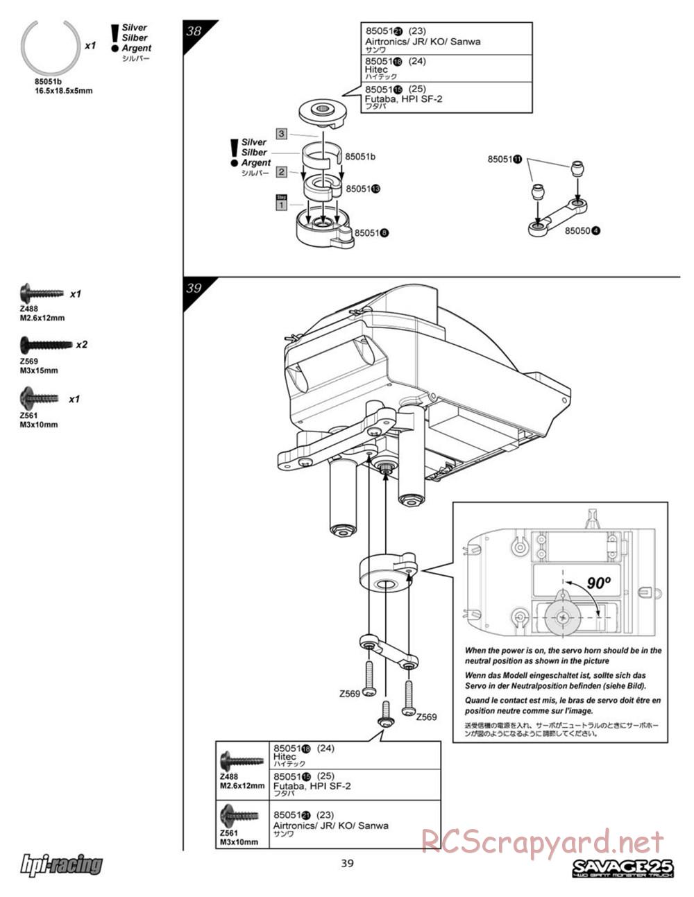 HPI - Savage 25 - Manual - Page 39