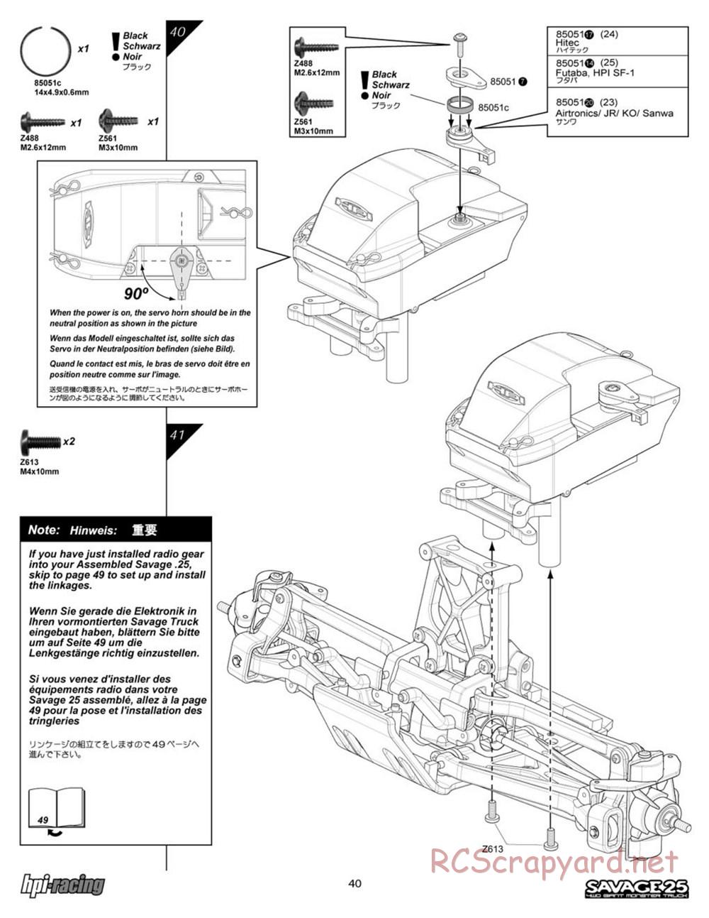 HPI - Savage 25 - Manual - Page 40