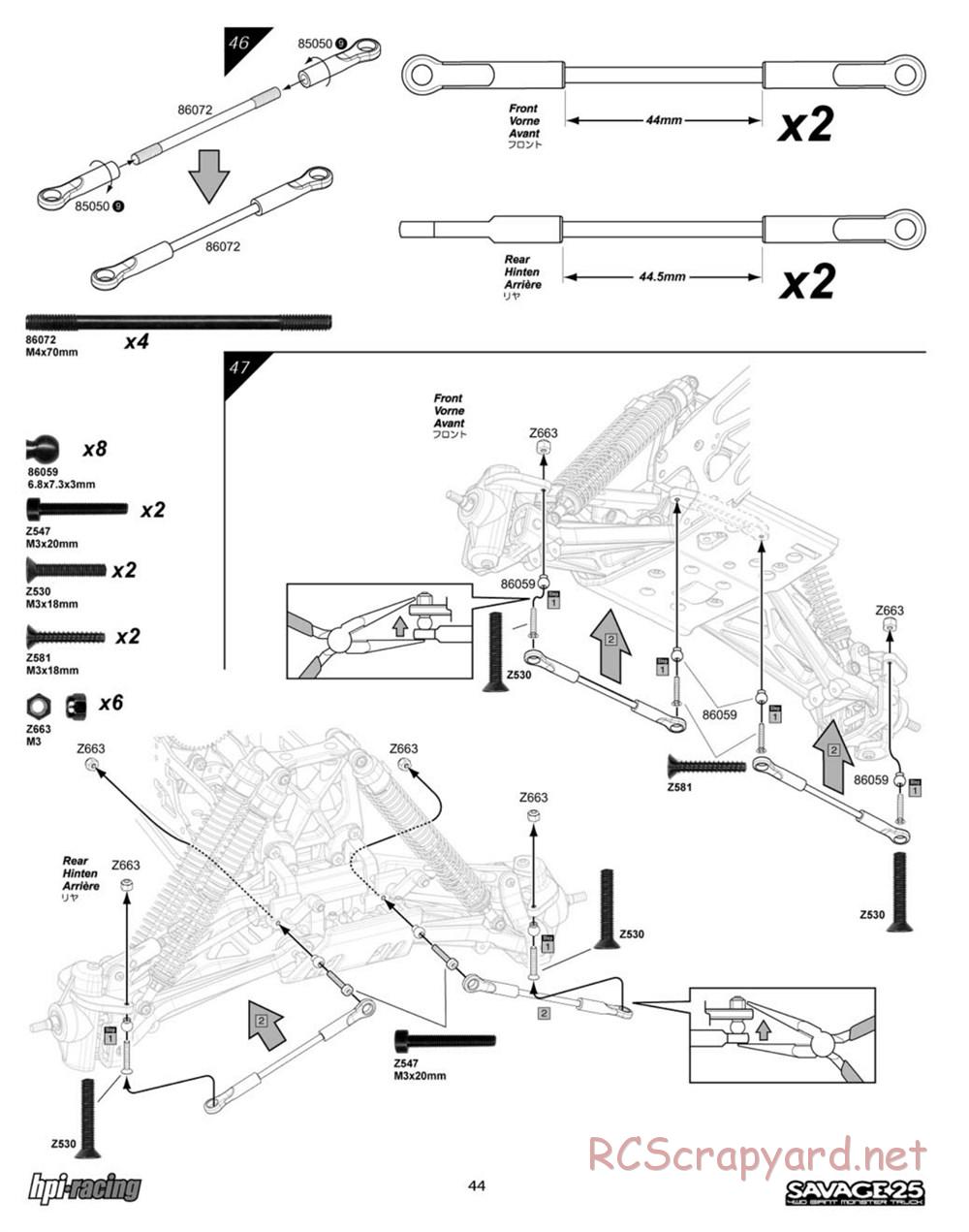 HPI - Savage 25 - Manual - Page 44