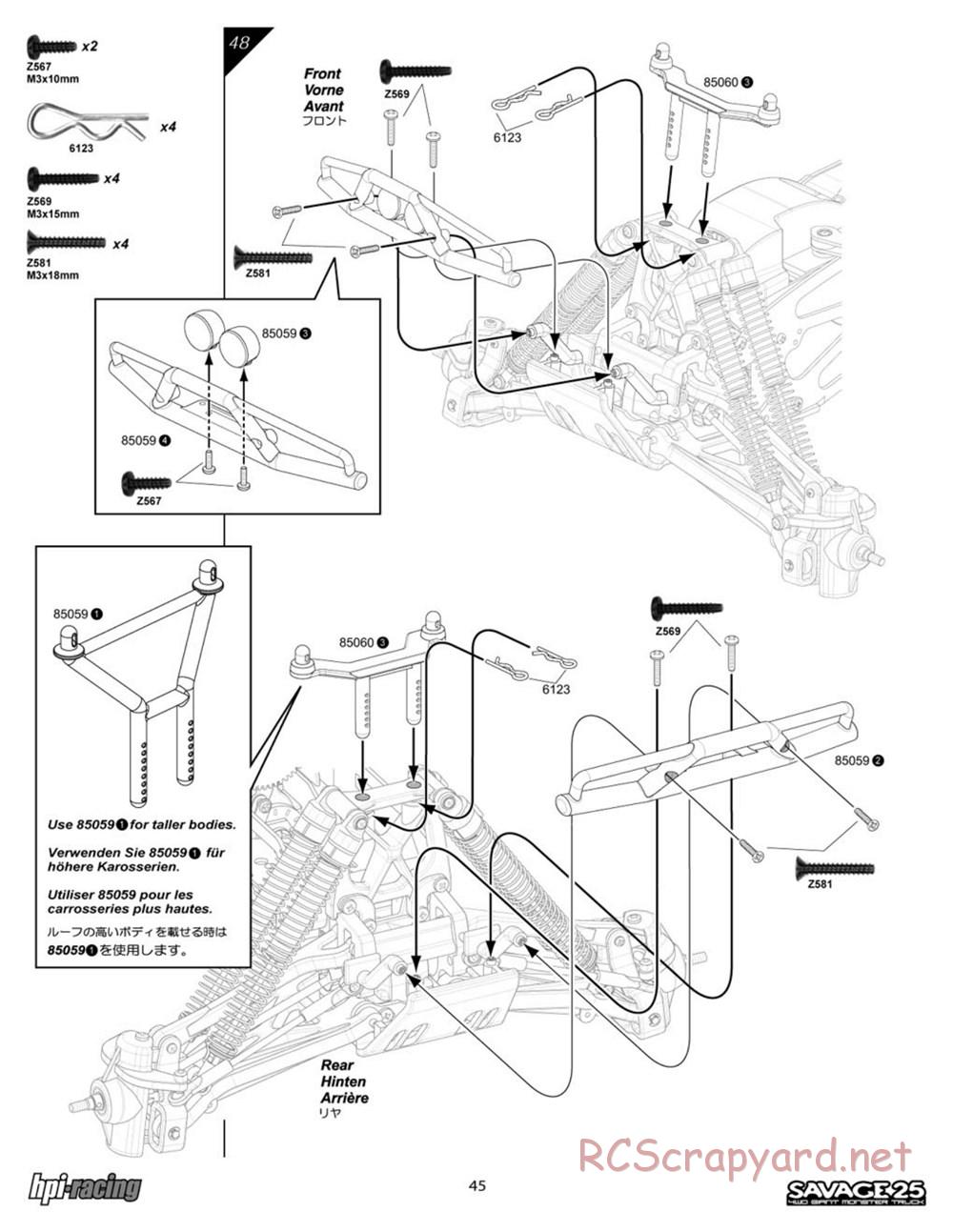 HPI - Savage 25 - Manual - Page 45