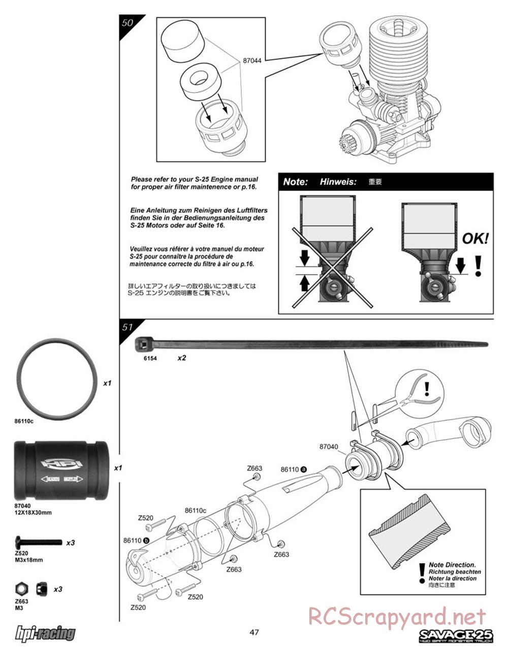 HPI - Savage 25 - Manual - Page 47