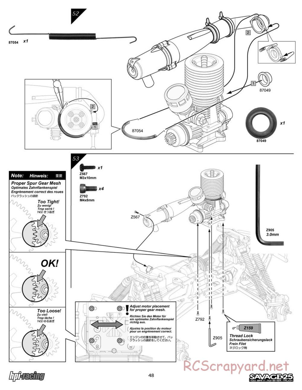 HPI - Savage 25 - Manual - Page 48