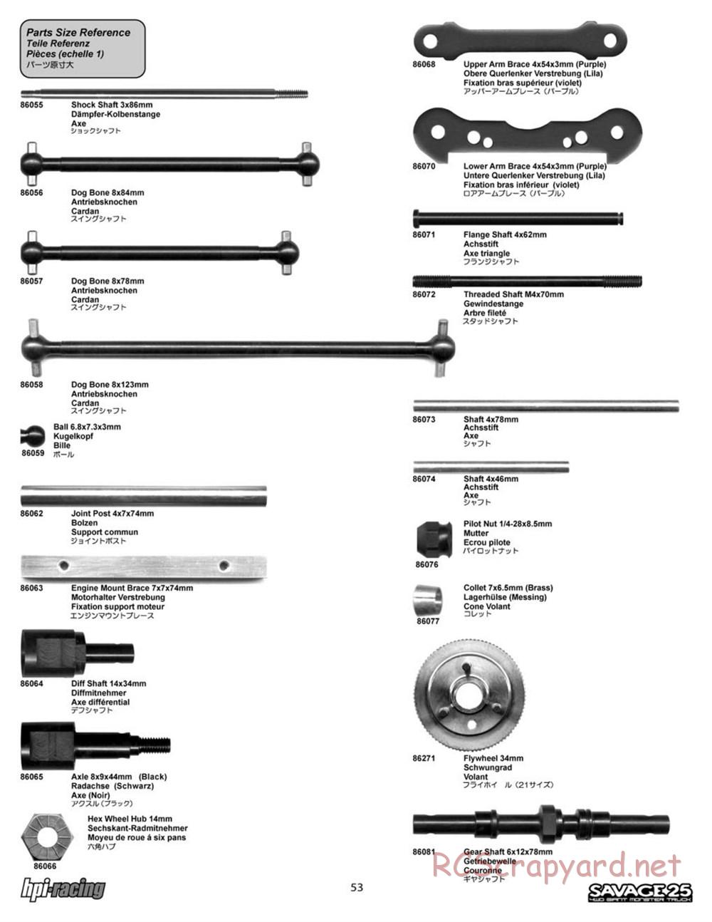 HPI - Savage 25 - Manual - Page 53