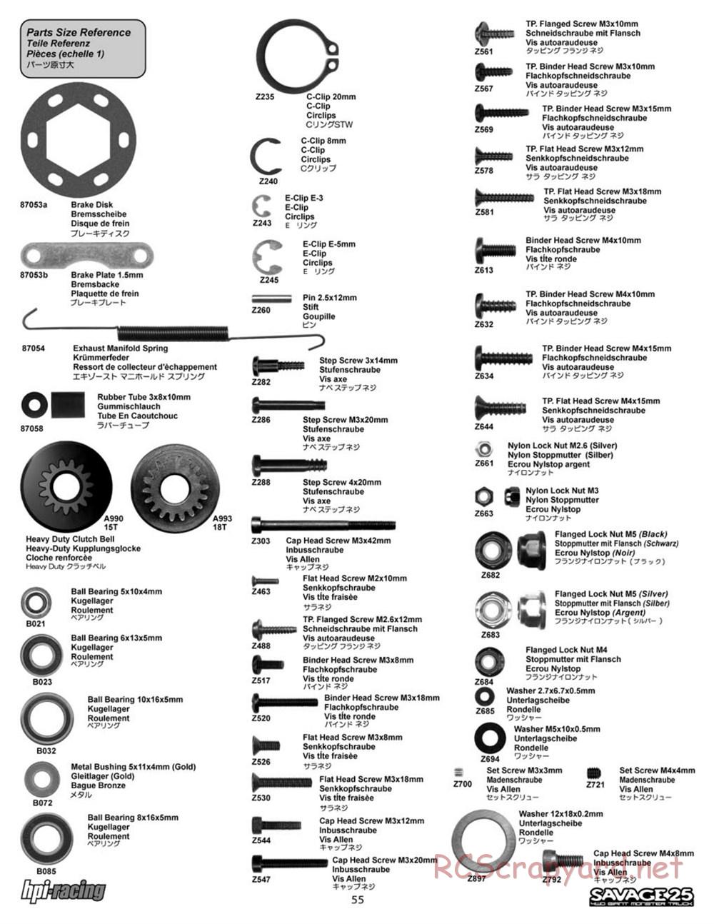 HPI - Savage 25 - Manual - Page 55