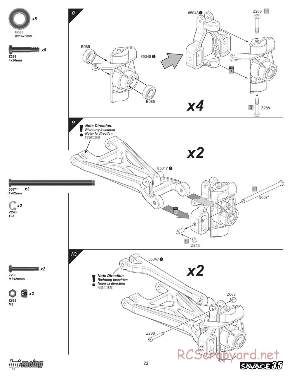 HPI - Savage 3.5 - Manual - Page 23