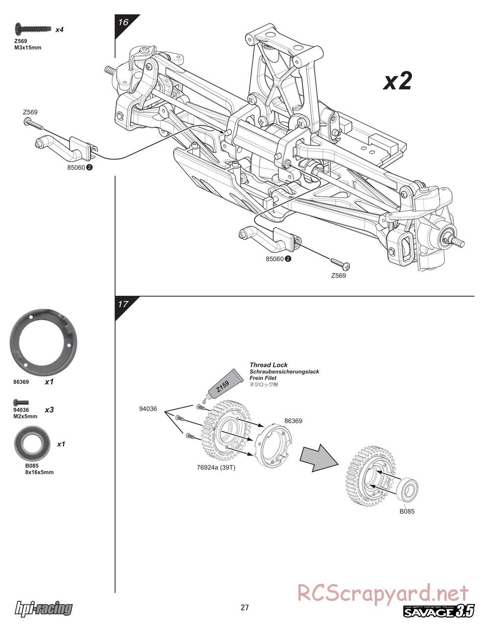 HPI - Savage 3.5 - Manual - Page 27