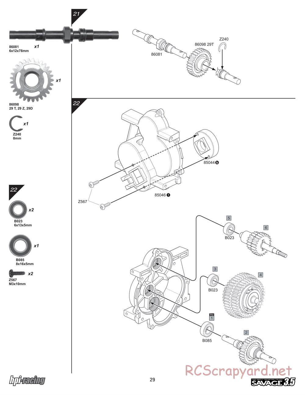 HPI - Savage 3.5 - Manual - Page 29