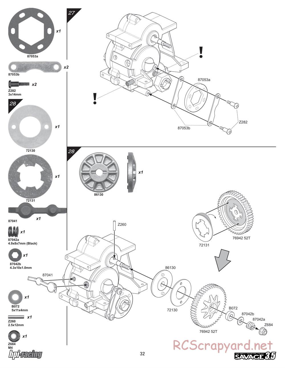 HPI - Savage 3.5 - Manual - Page 32