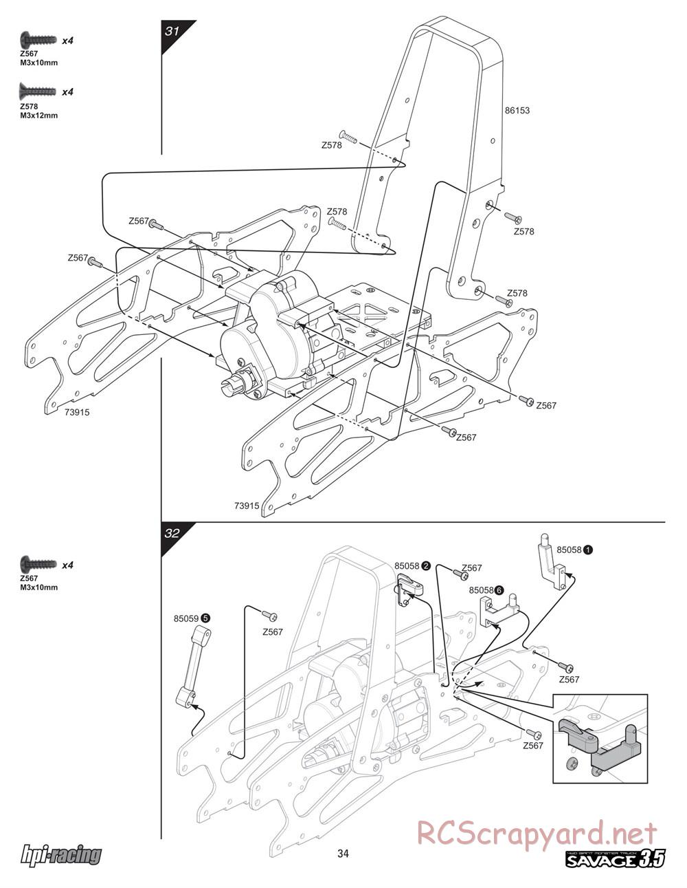 HPI - Savage 3.5 - Manual - Page 34