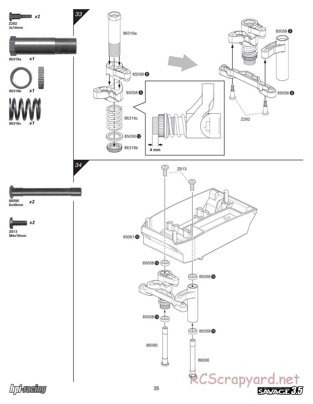 HPI - Savage 3.5 - Manual - Page 35