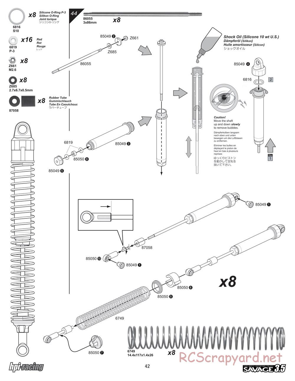 HPI - Savage 3.5 - Manual - Page 42