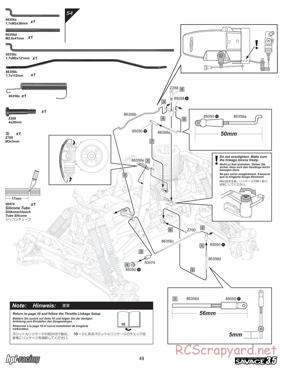 HPI - Savage 3.5 - Manual - Page 49