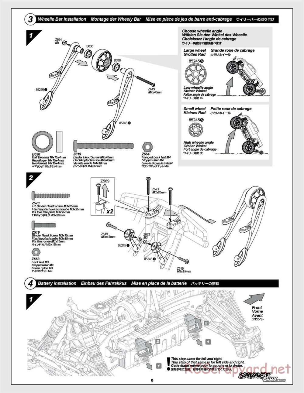 HPI - Savage Flux 2350 - Manual - Page 9