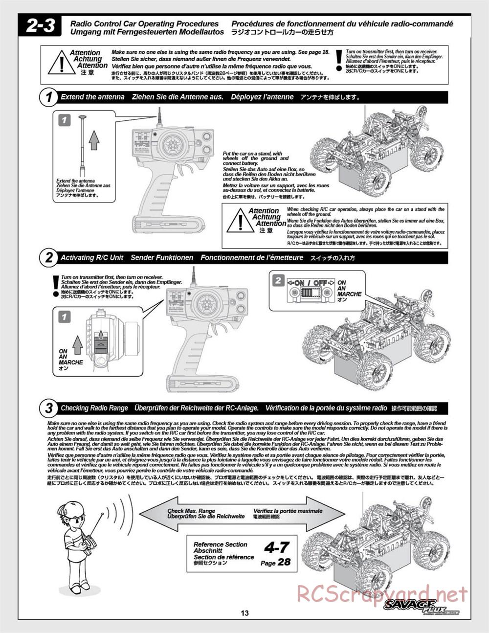 HPI - Savage Flux 2350 - Manual - Page 13