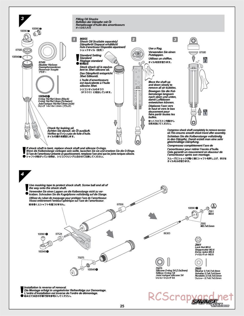 HPI - Savage Flux 2350 - Manual - Page 25