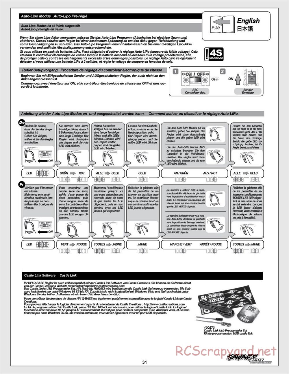 HPI - Savage Flux 2350 - Manual - Page 31