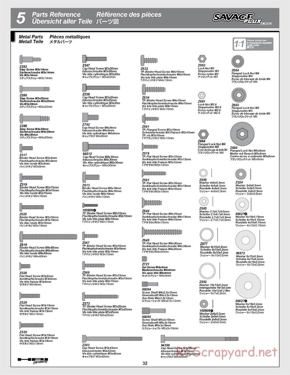 HPI - Savage Flux 2350 - Manual - Page 32