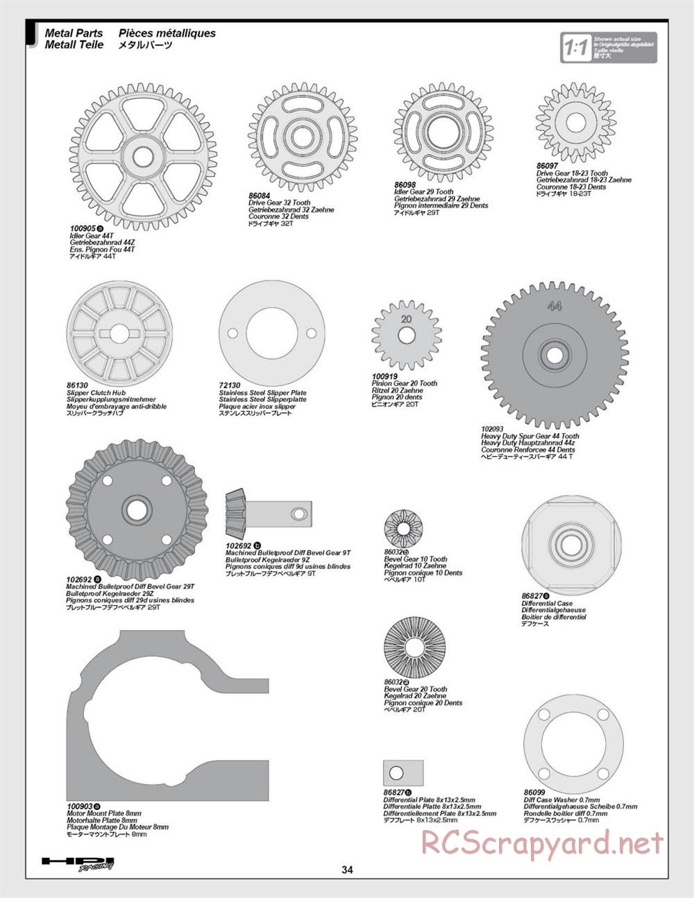 HPI - Savage Flux 2350 - Manual - Page 34