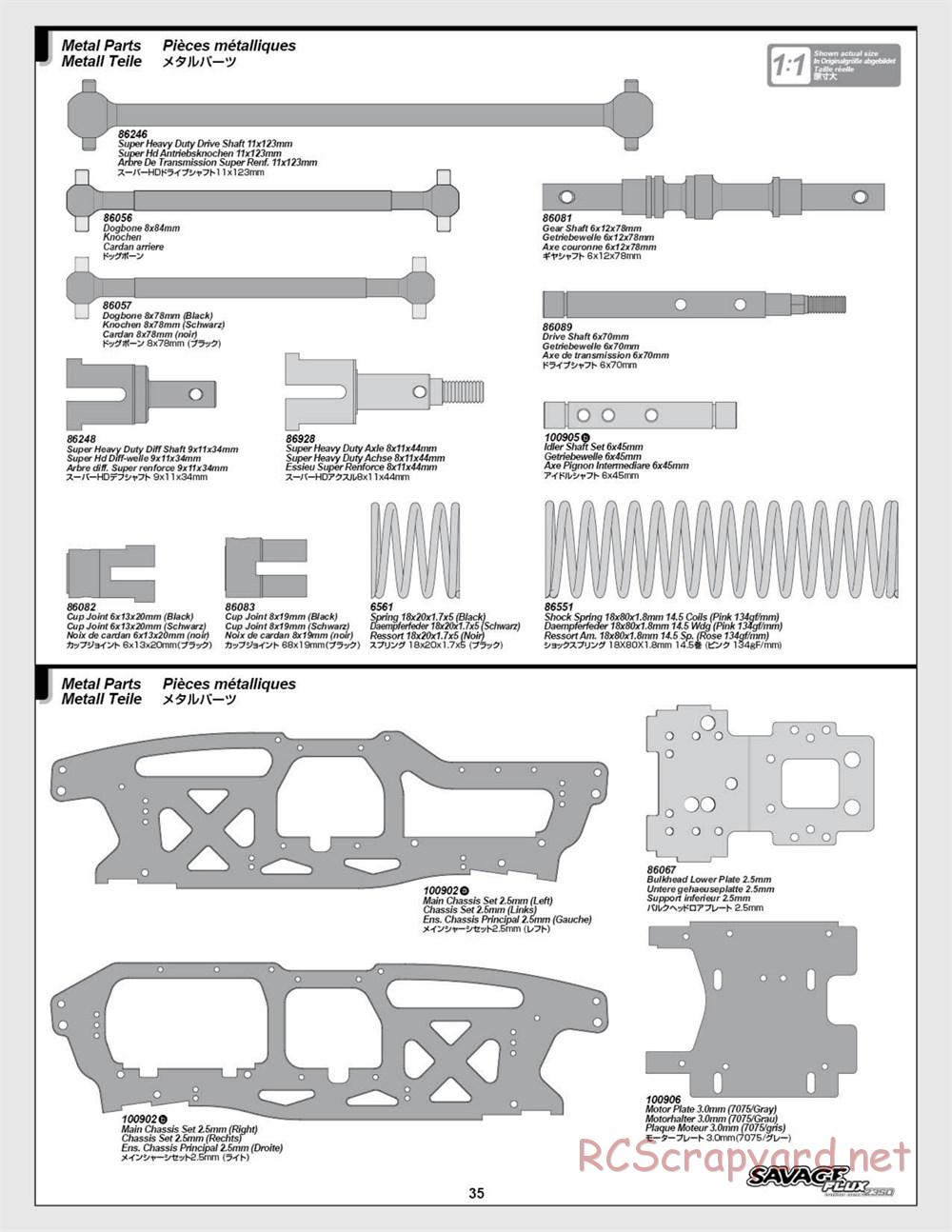 HPI - Savage Flux 2350 - Manual - Page 35