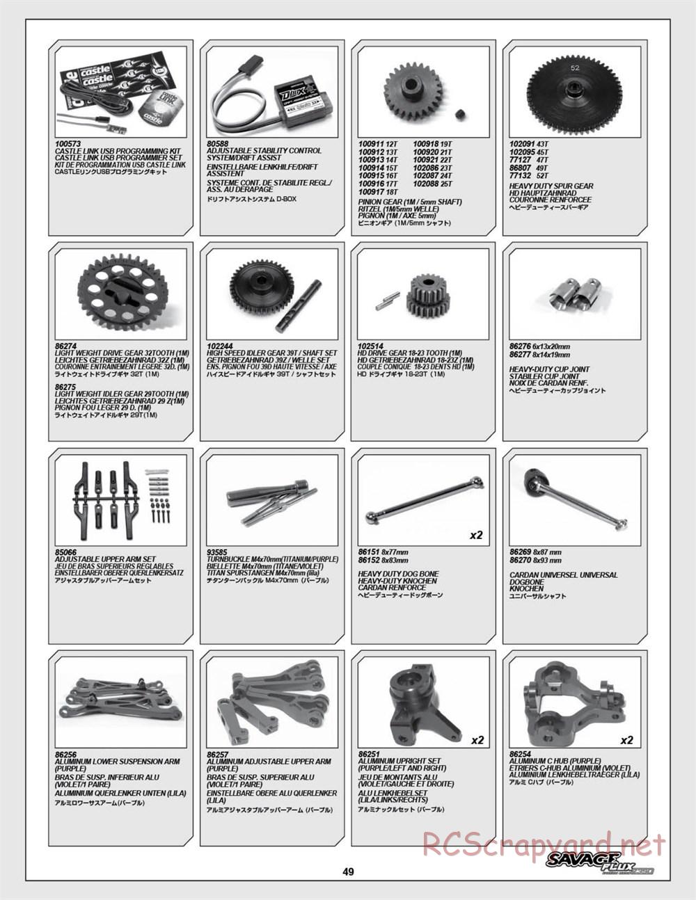 HPI - Savage Flux 2350 - Exploded View - Page 49