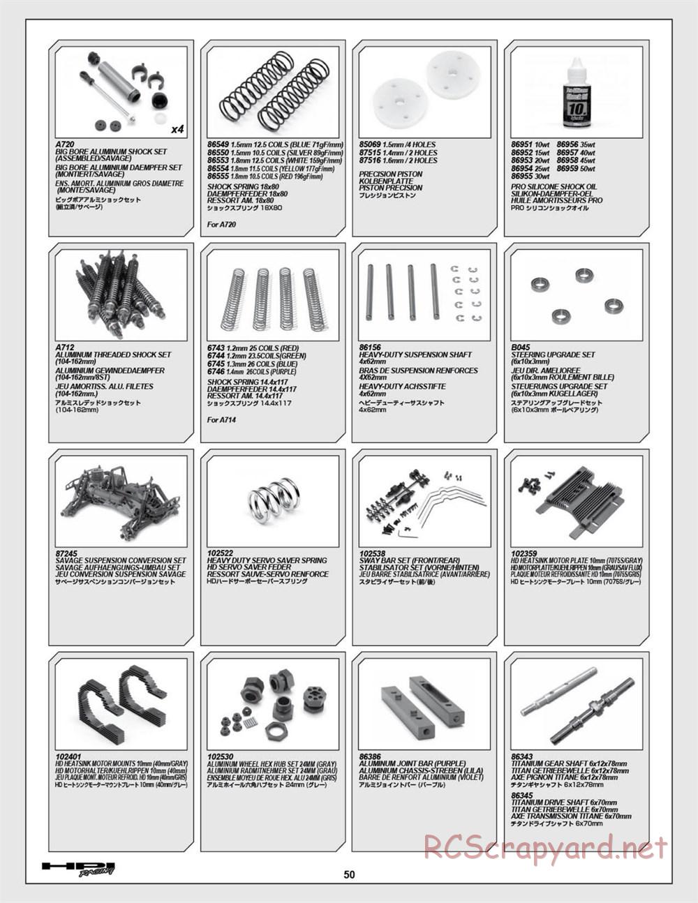 HPI - Savage Flux 2350 - Manual - Page 50