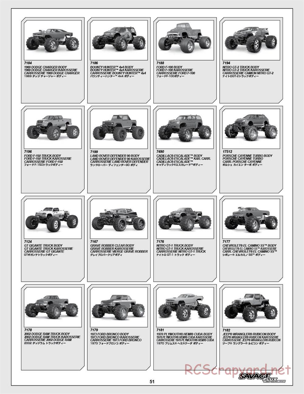 HPI - Savage Flux 2350 - Exploded View - Page 51