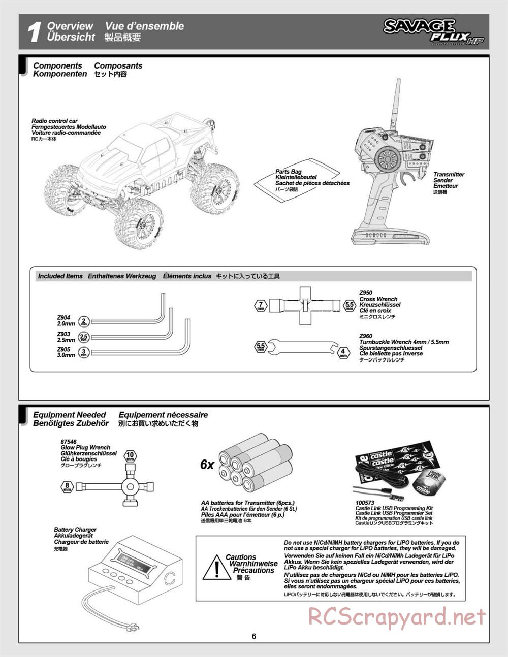 HPI - Savage Flux HP - Manual - Page 6