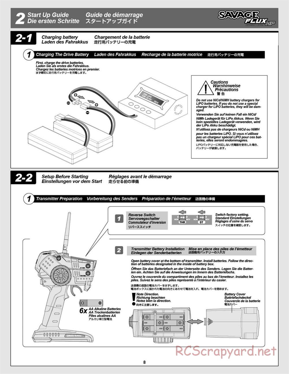 HPI - Savage Flux HP - Manual - Page 8
